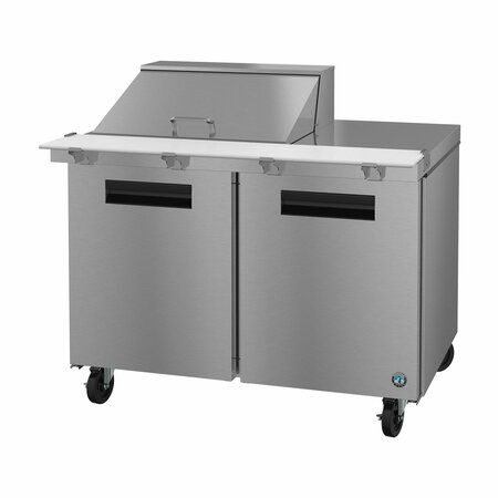 HOSHIZAKI AMERICA Refrigerator, Two Section Mega Top Prep Table, Stainless Doors,  SR48B-12M